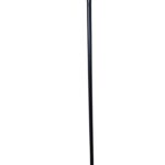 Wandelstok zwart hout damesgreep met grijzen dop