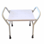 Premis Douchekruk met kunststof afneembare zitting kleur wit