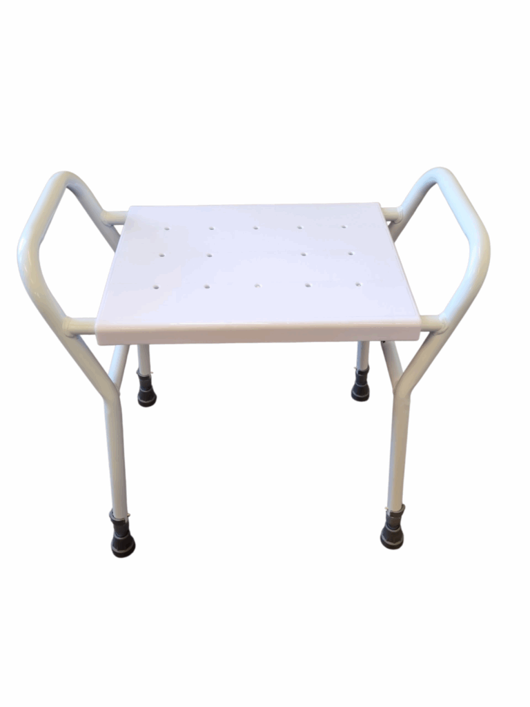 Premis Douchekruk met kunststof afneembare zitting kleur wit