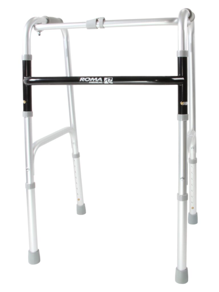 LO2145 Looprek, basis 45x41cm hardrubber handgrepen in hoogte verstelbaar