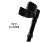 Open manchet voor elleboogkrukken