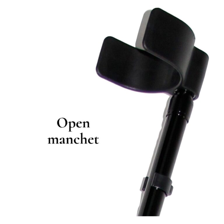 Open manchet voor elleboogkrukken
