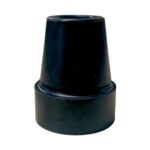 Zwarte rubberen dop 16 mm