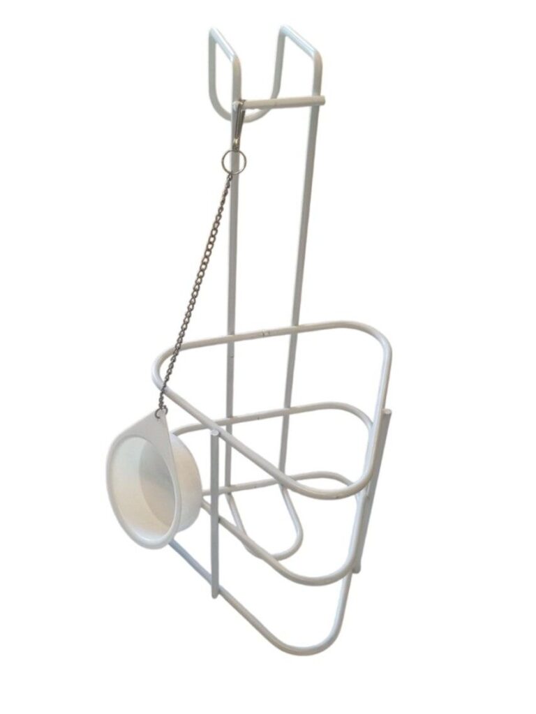 witte urinefles houder met dop