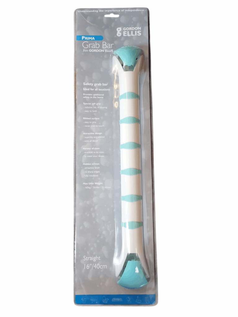 Rechte wandbeugel 40 cm zit met groene biezen