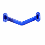 Onderkant wandbeugel gehoekt kleur blauw