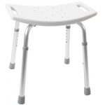 Witte douchestoel Premis zonder rugleuning