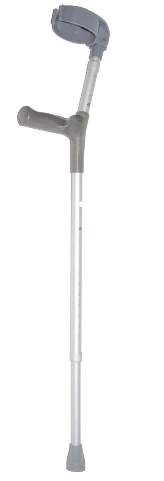 elleboogkruk lang aluminium met cumfy handvat