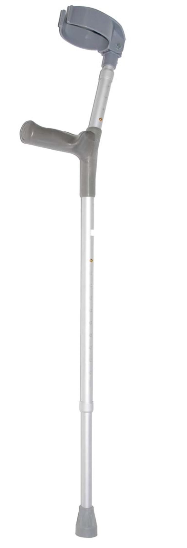 elleboogkruk lang aluminium met cumfy handvat