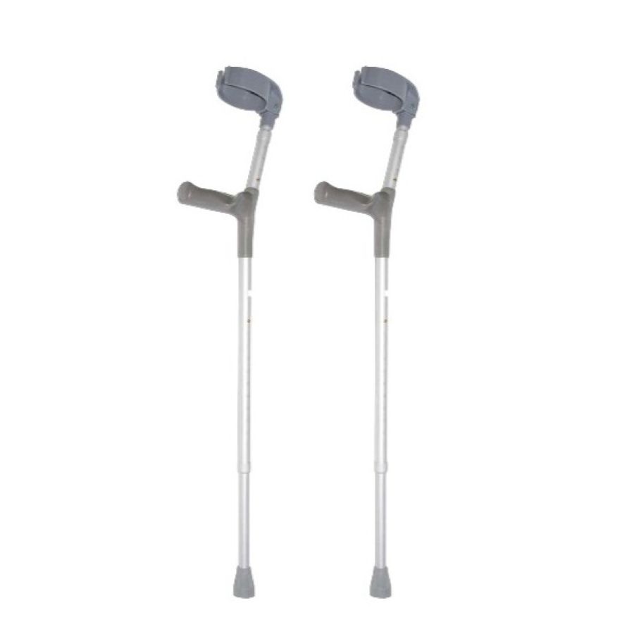 Premis Cumfy Elleboogkruk Lang – Extra comfort voor dagelijks gebruik kleur aluminium