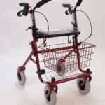 Rode Rollator met rugsteun
