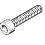 Lange schroef voor schanier rollator
