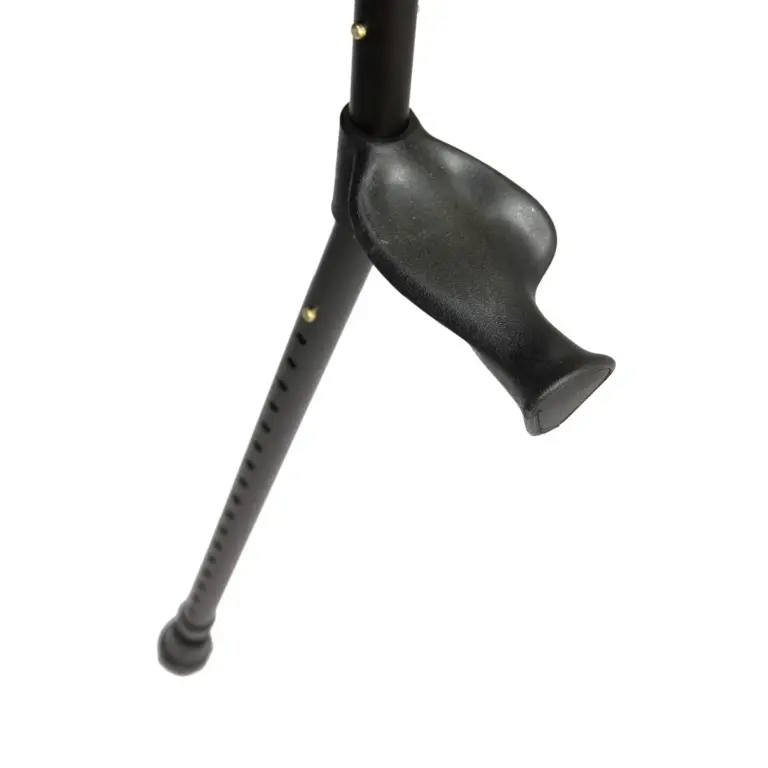 Bovenkant anatomisch handvat elleboogkruk