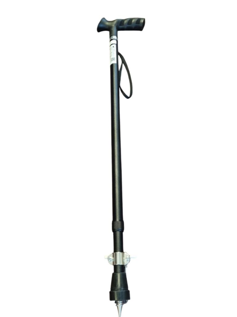 Wandelstok met ijsdop met 1 punt