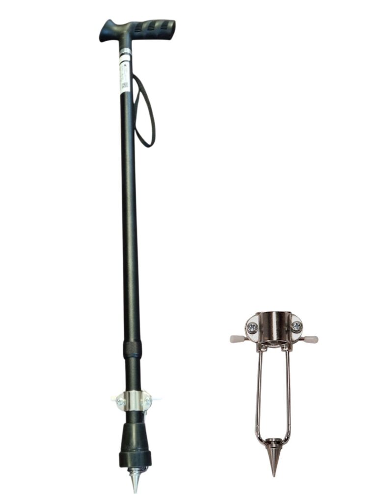 wandelstok met ijsdop