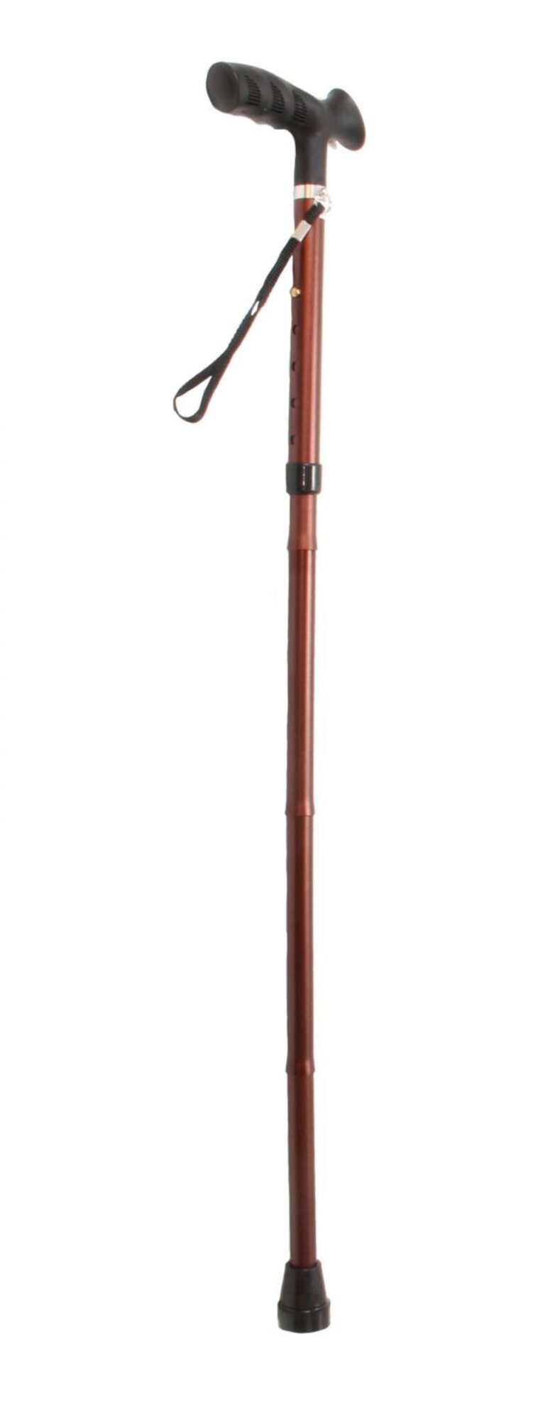Bruine wandelstok opvouwbaar