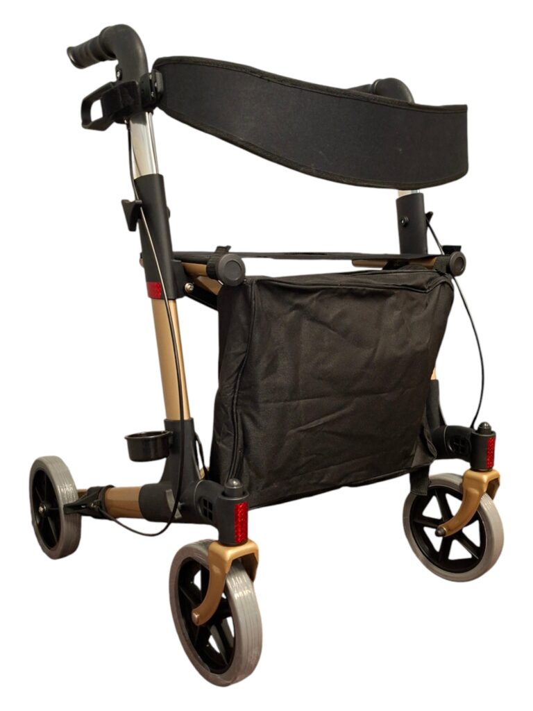 Design rollator Premis. Licht gewicht, kleur champagne