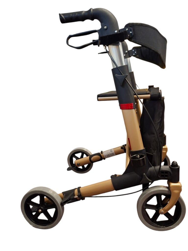 Design rollator Premis. Licht gewicht, kleur champagne