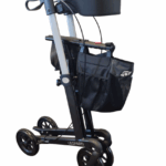 Leopard rollator opgevouwen