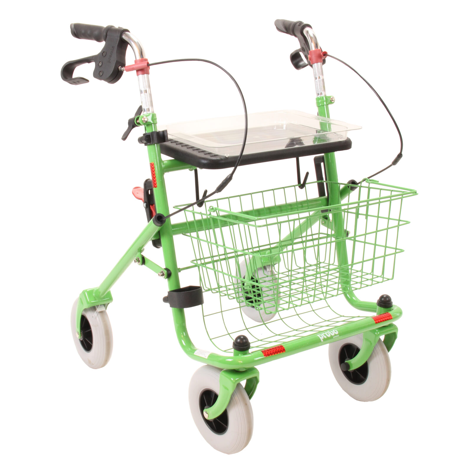 Groene rollator standaard provo