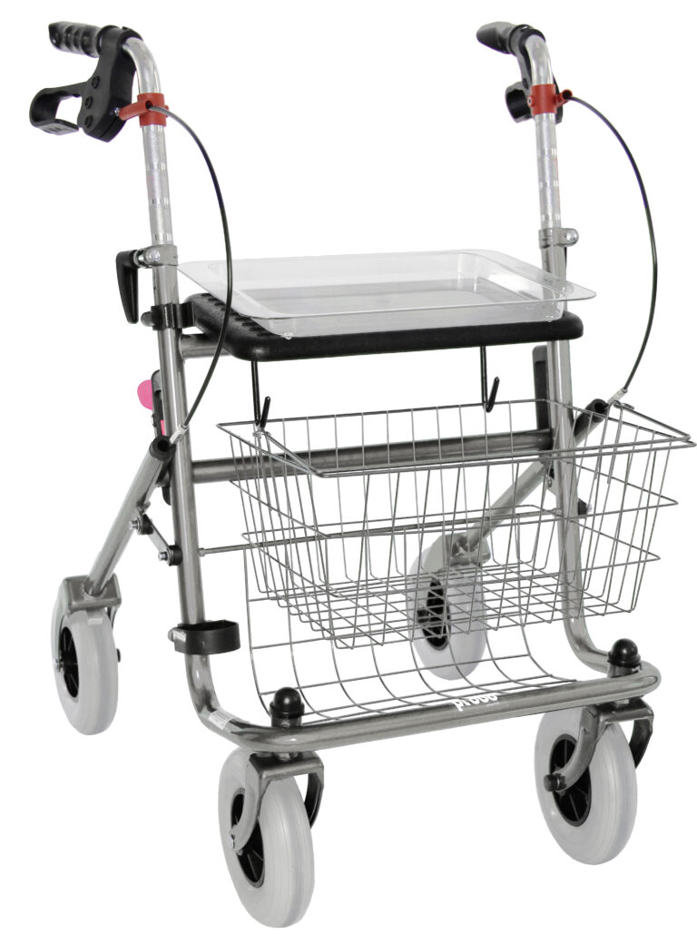 Titanium rollator standaard