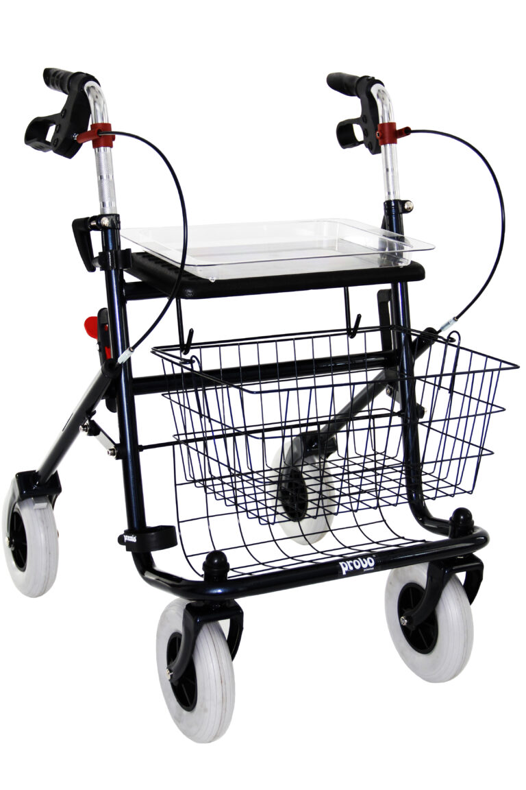 zwarte rollator provo standaard