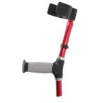 zijkant elleboogkruk handgreep met open manchet