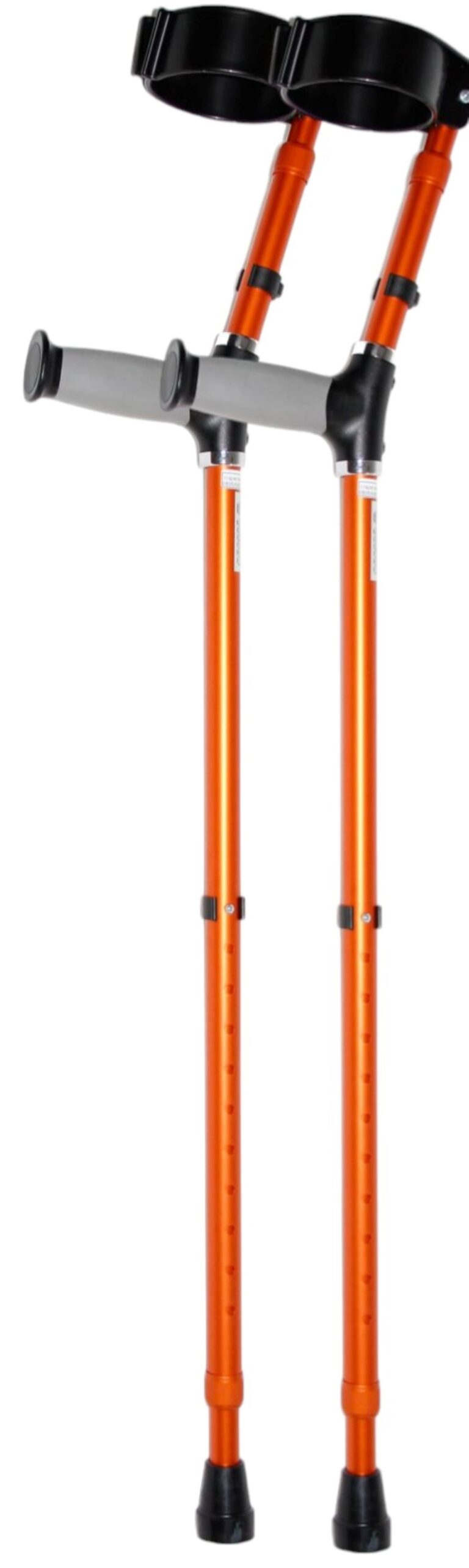 elleboogkruk met gesloten manchet oranje