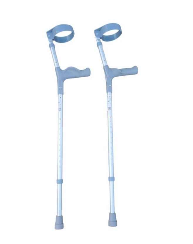 Zilveren premis medical elleboogkrukken anatomisch basic