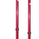 elleboogkruk met gesloten manchet kleur mat rood