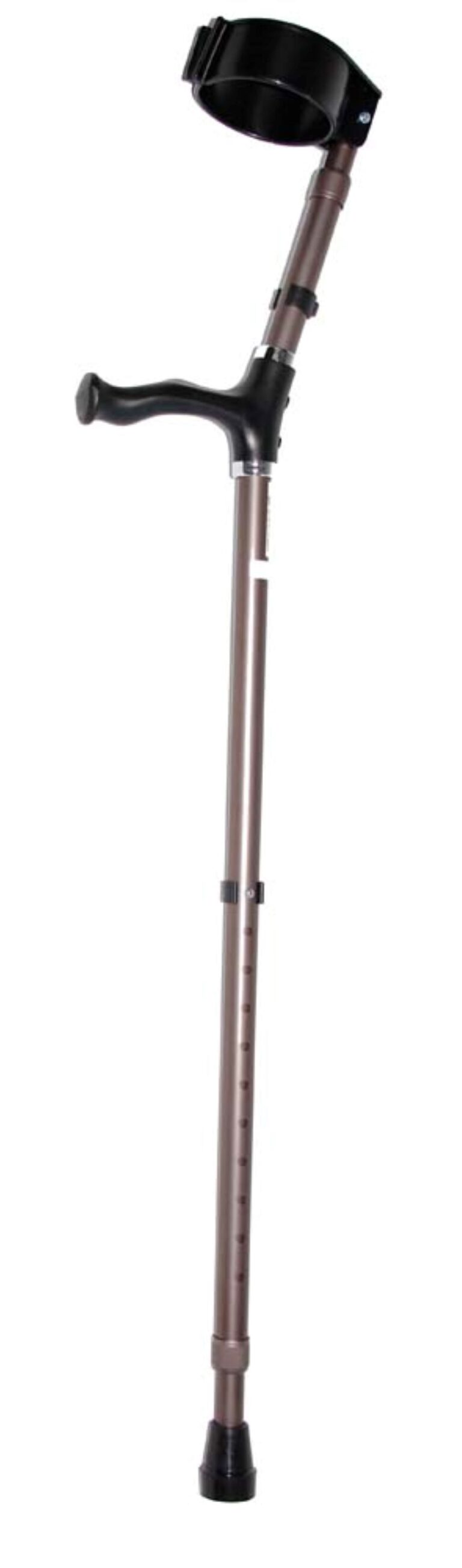 elleboogkruk met gesloten manchet kleur brons