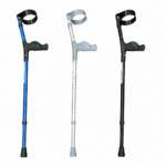 ELLEBOOGKRUKKEN ANATOMISCH ASIC IN 3 KLEUREN ZWART, ALUMINIUM EN BLAUW