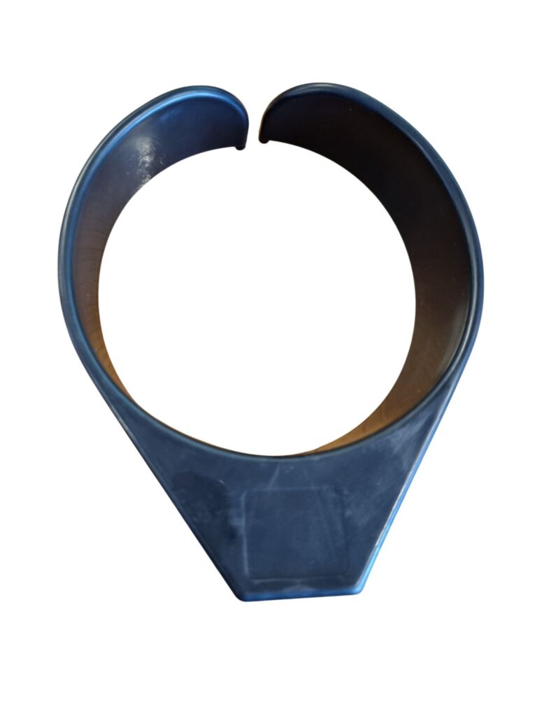 Zwarte Gesloten manchet 11 cm