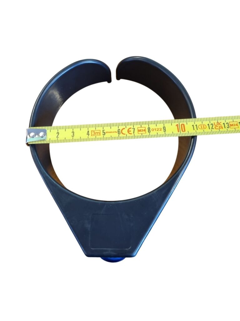 zwarte manchet met centimeter 11 cm