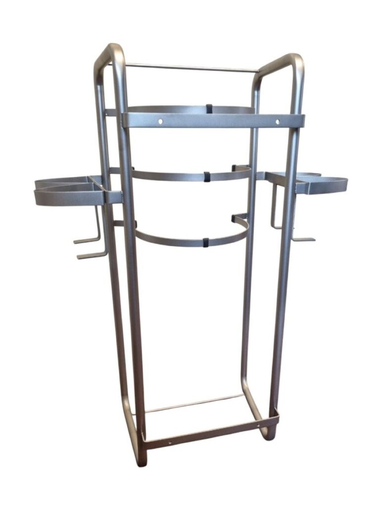 RVS rek met ondersteken en urinefleshouder