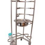 Ondersteek wandrek voor 6 ondersteken en 6 urinalen