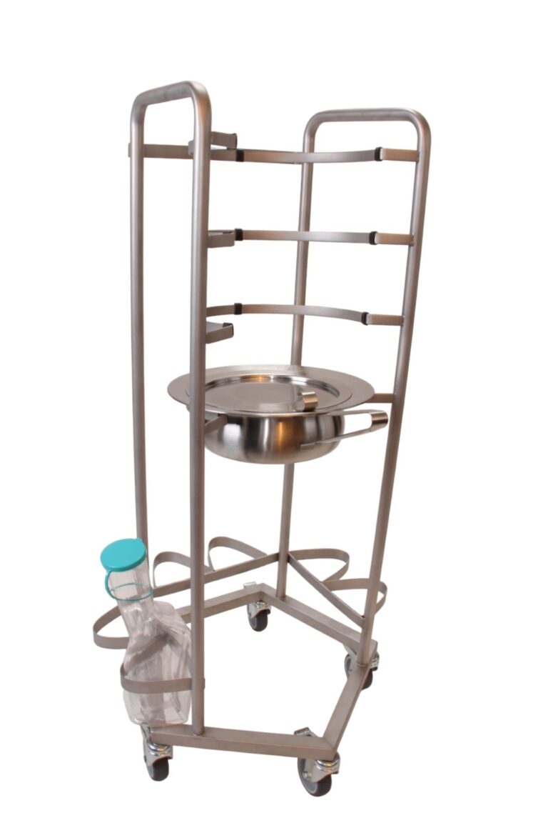 Ondersteek wandrek voor 6 ondersteken en 6 urinalen