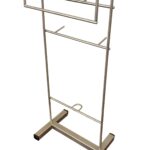 RVS Katheterzakhouder op vloerstandaard: 495 x 210 x 205 mm Productgewicht: 1,28 kg