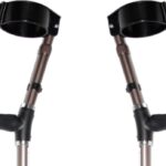 Krukken met anatomische handvaten, per paar of alleen links of rechts