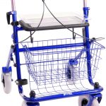 Duwbeugeleenzijdig Links Rollator blauw
