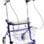 Verstelbare onderarmschalen Rollator blauw