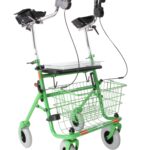 rollator met verkorte onderarmschalen - Groen
