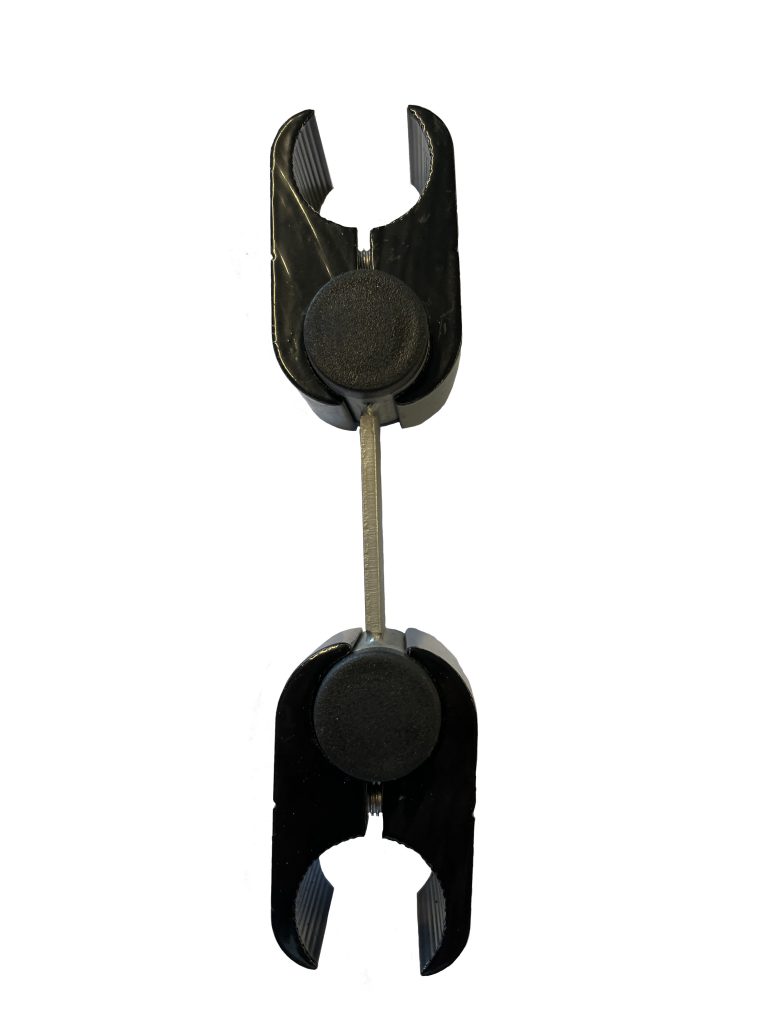 Vastzetten van de rollator dmv beugel