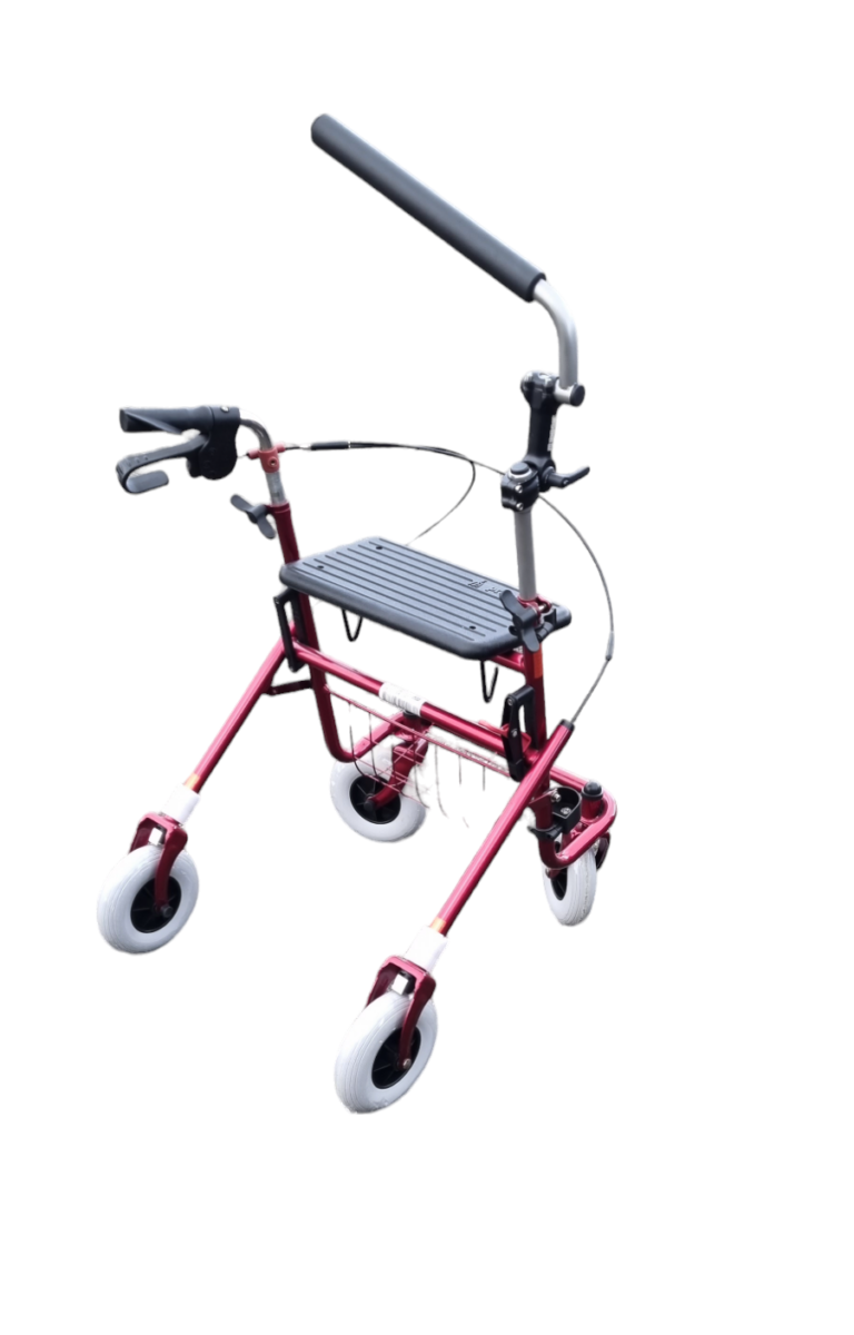 Rode rollator met aanpassing hemi rollator
