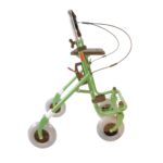 Zijkant van de groen rollator