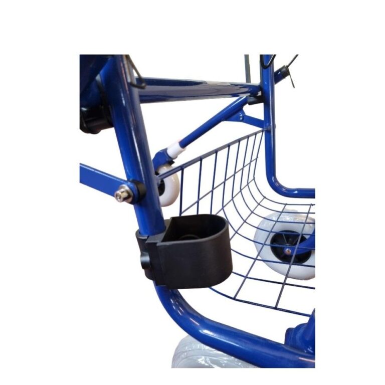stokkenbakhouder voor de blauwe basic rollator