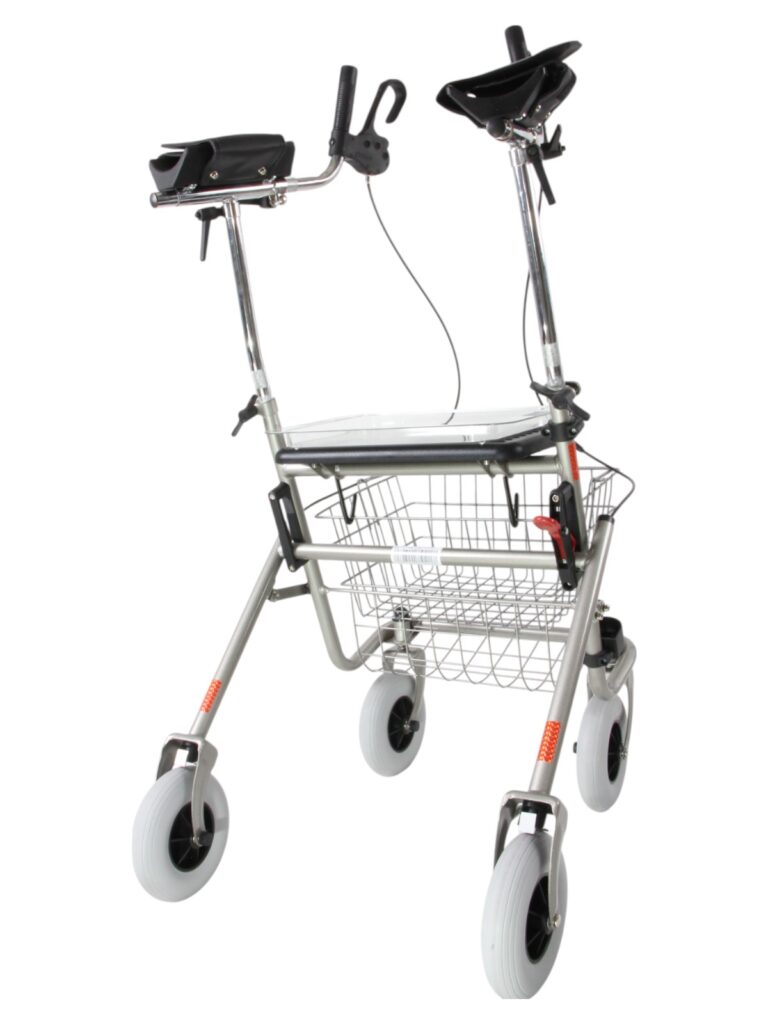 Rollator verstelbare onderarmschalen titanium
