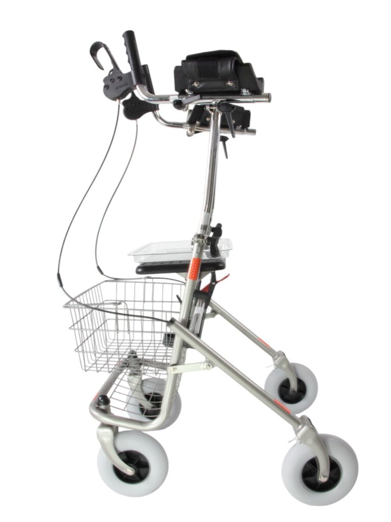 Rollator verstelbare onderarmschalen titanium