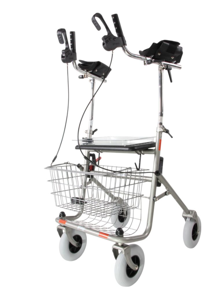 Rollator verstelbare onderarmschalen titanium