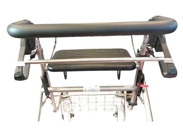 Rollator Duwstang met beugel-loop-rem onder